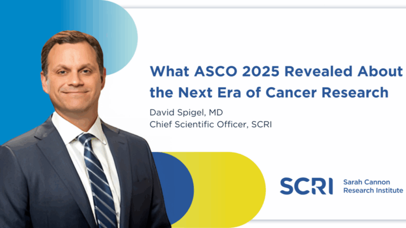 David R. Spigel: What ASCO 2025 Revealed About the Next Era of Cancer Research