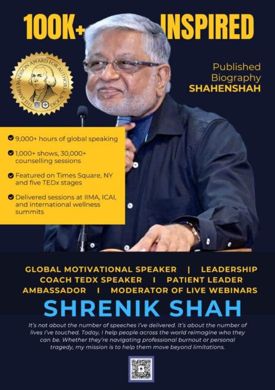 Shrenik Shah’s Journey: Living Loudly Without Vocal Cords at 72