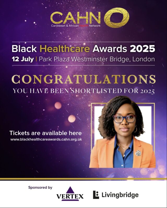 Olubukola Ayodele Has Been Shortlisted as a Finalist in Two Categories at the Black Healthcare Awards 2025