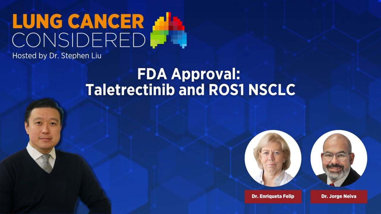 Listen to the New Episode of Lung Cancer Considered on the FDA Approval of Taletrectinib for ROS1-Positive NSCLC – IASLC