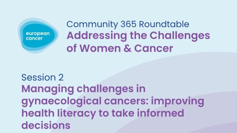Tune in for The Second Session of the Community 365 Roundtable on Addressing the Challenges of Women and Cancer – ECO