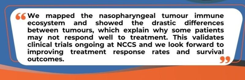 NCCS Congrats Melvin Chua and His Team for Their Study on Tumor Microenvironment's Role in Nasopharyngeal Carcinoma