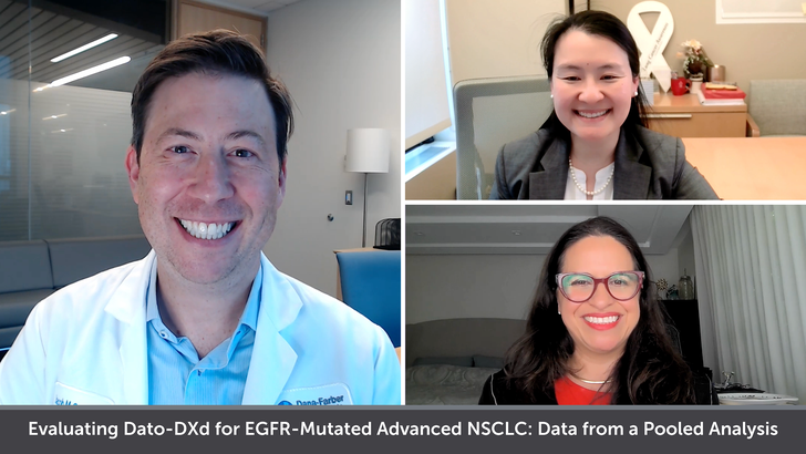 Estela Rodriguez: Recording Educational Video on Dato-DXd for EGFR-Mutated NSCLC with ReachMD