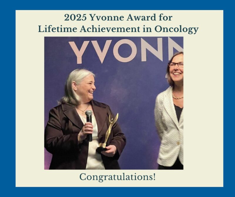 ABC Global Alliance President, Fatima Cardoso, received the prestigious 2025 Yvonne Award for Lifetime Achievement in Oncology