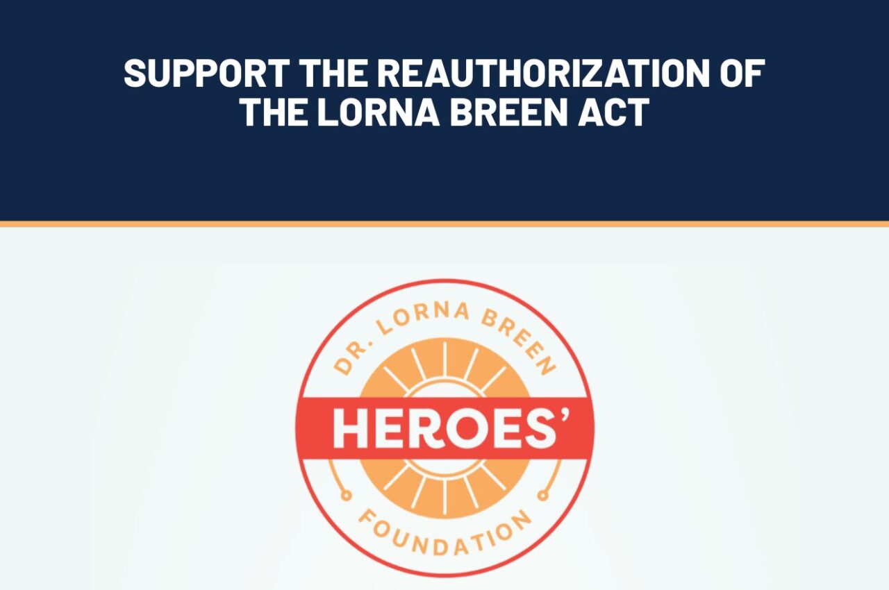 ASCO Urged Congress to Reauthorize the Dr. Lorna Breen Health Care Provider Protection Act