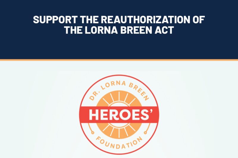 ASCO Urged Congress to Reauthorize the Dr. Lorna Breen Health Care Provider Protection Act