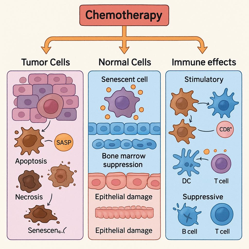 How Chemotherapy Affects Cancer and Normal Cells: Mechanisms, Side Effects and Long-Term Risks