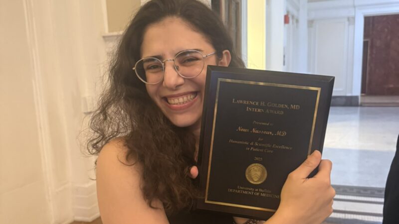Nour Nassour: Honored to Receive the Lawrence H. Golden Intern Award for Humanistic and Scientific Excellence in Patient Care