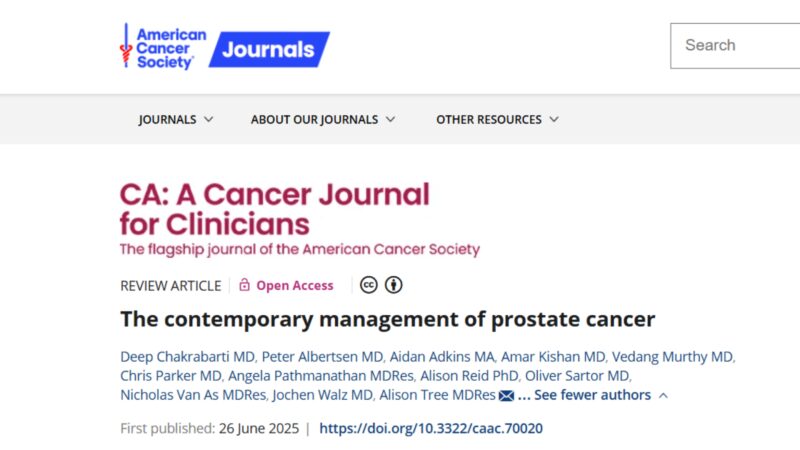 Deep Chakrabarti: The contemporary management of prostate cancer
