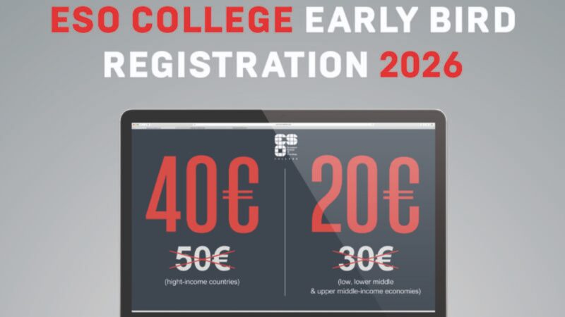 Time to Renew Your ESO College Membership for 2026