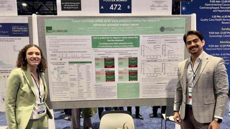 Daniel Sumarriva Presented Poster on Tumor-Informed ctDNA Predicting Recurrence in Advanced Ovarian Cancer at ASCO 2025