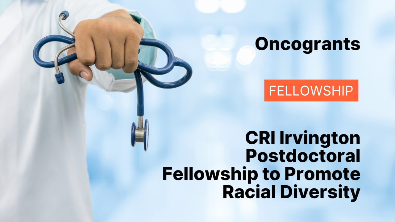 CRI Irvington Postdoctoral Fellowship to Promote Racial Diversity