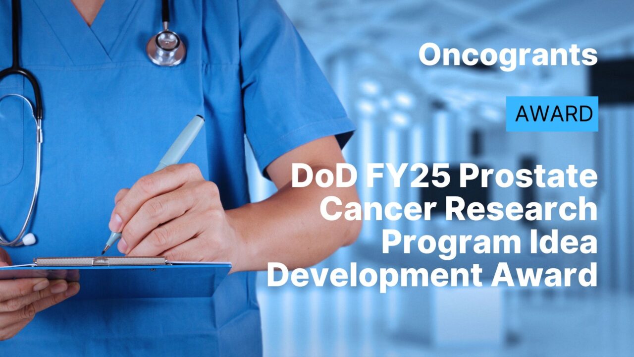 DoD FY25 Prostate Cancer Research Program Idea Development Award