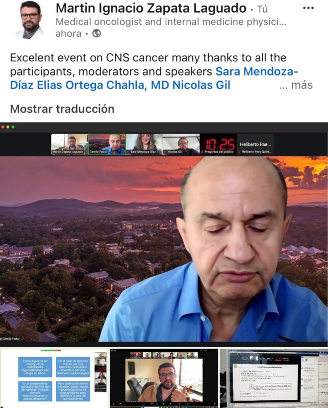 Martin Zapata Laguado: The First Symposium on CNS Primary Disease