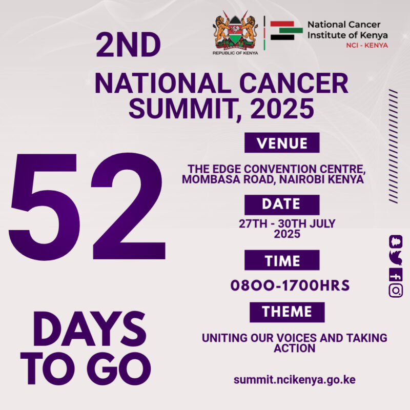 The countdown to the National Cancer Summit is on - National Cancer Institute of Kenya