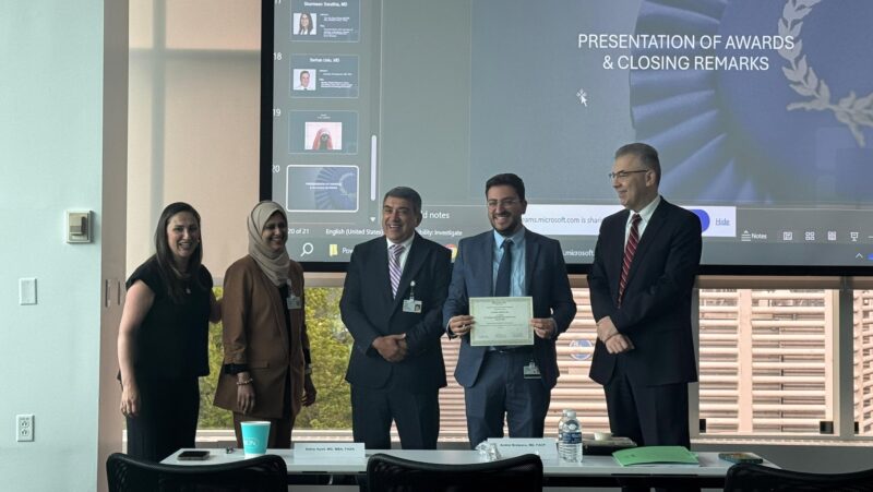 Charbel Hobeika: Thrilled to Wrap Up Final Days of Residency with 1st Place at Resident Research Day