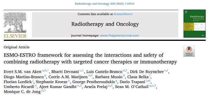 Gerry Hanna: ESMO-ESTRO Framework for Radiotherapy and Systemic Therapy Safety