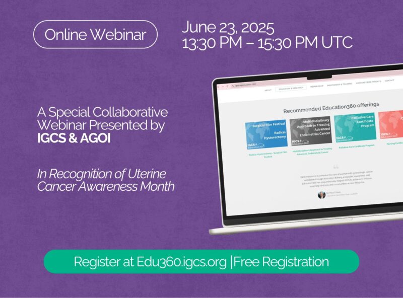 Registration Is Open for the Uterine Cancers in the Molecular Era Webinar - IGCS