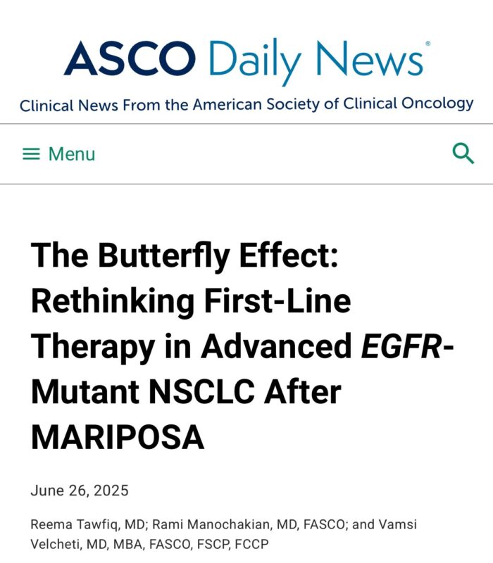 Rami Manochakian: MARIPOSA Trial and Latest Developments in the Treatment of EGFR+ NSCLC