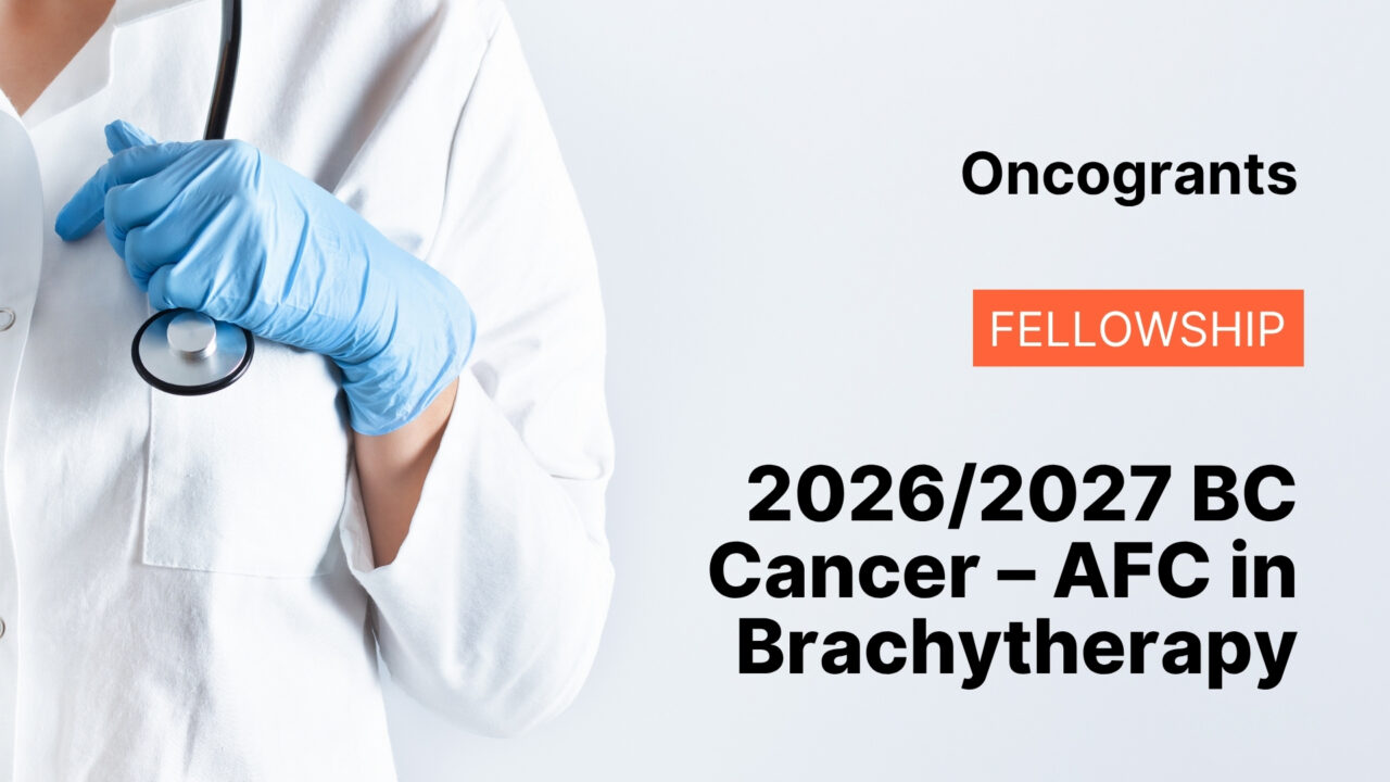 2026/2027 BC Cancer – AFC in Brachytherapy