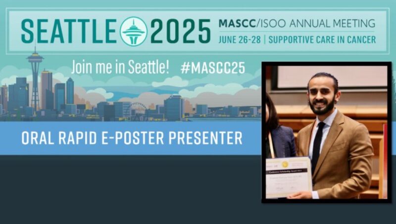 Shehryar Nasir Khawaja: Looking Forward to Presenting Our Work On Postoperative Pain in Head and Neck Cancer Survivors at MASCC 2025