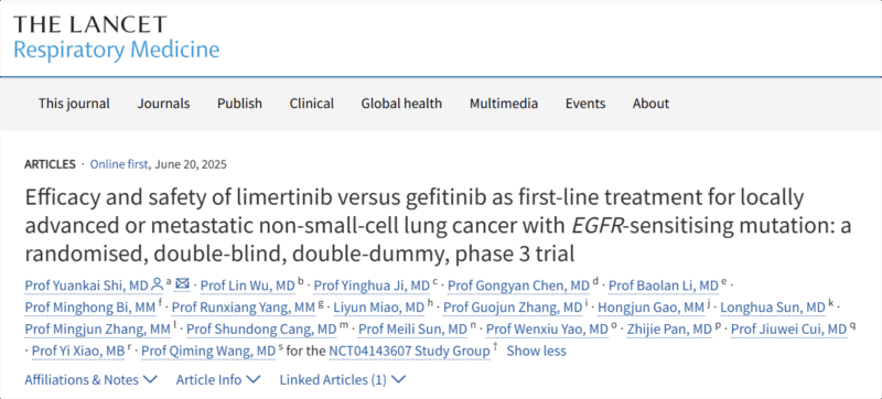 Stephen Liu: Phase III Study of 1L Limertinib vs Gefitinib in NSCLC