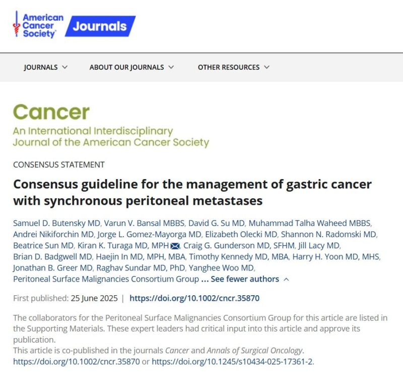 Guideline on Gastric Cancer 