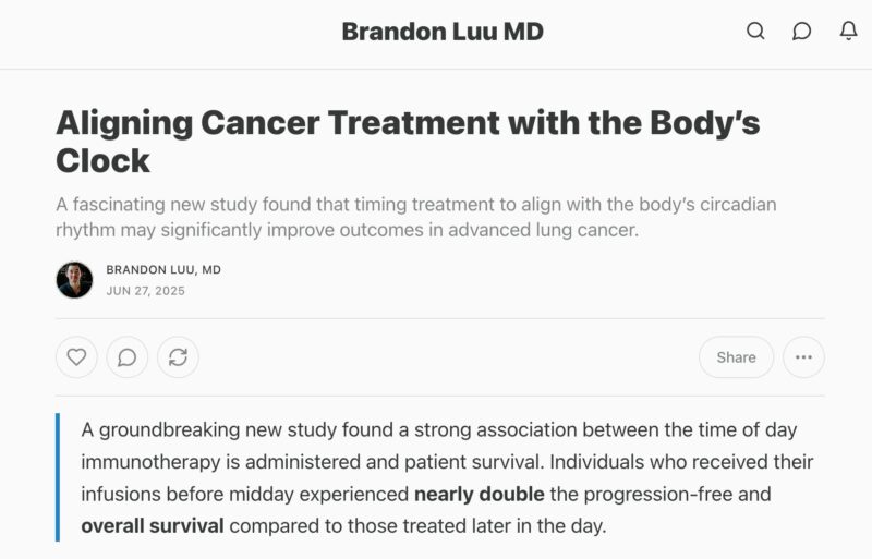Brandon Luu: Circadian Biology May be the Next Frontier in Cancer Care