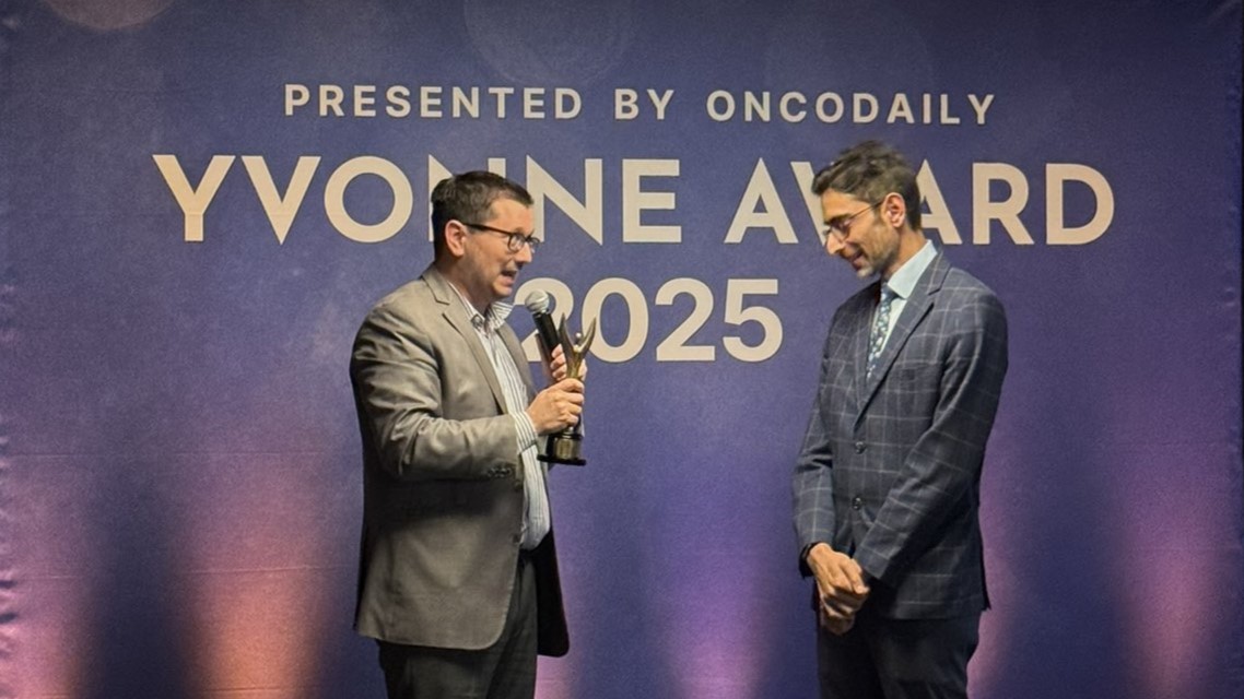 Petros Grivas Presented 2025 Yvonne Award for Mentorship to Rafeh Naqash