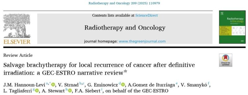 Hathal Haddad: Salvage Brachytherapy - A Second Chance for Local Control