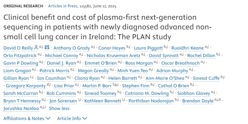 Aakash Desai Shared PLAN Study on Plasma-First NGS in Advanced NSCLC