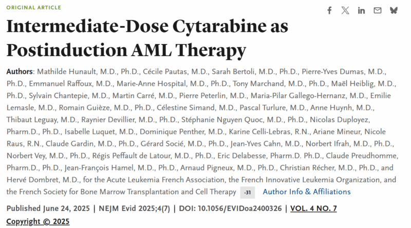 Talha Badar: Deep Dive on the Recent Paper in NEJM Evidence on Randomized Trial IDAC vs HDAC Consolidation in AML