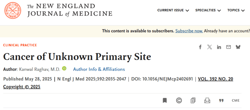 Jean-Charles Soria: Carcinoma of Unknown Primary