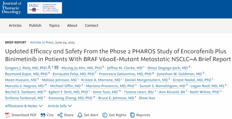 Stephen V Liu: Update from the Phase 2 PHAROS Study