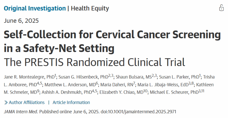 Self-Collection HPV Tests Boost Cervical Cancer Screening Rates