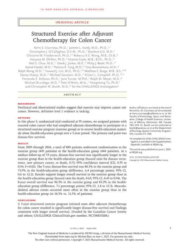Michael Bass: The Most Under Prescribed Therapy in Colorectal Cancer - And it’s not a Drug
