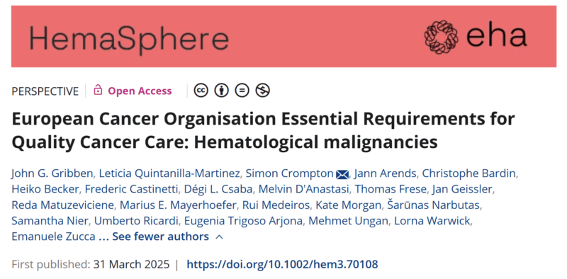 Dégi László Csaba: ECO and EHA Demand Better for the Europeans Facing Blood Cancer