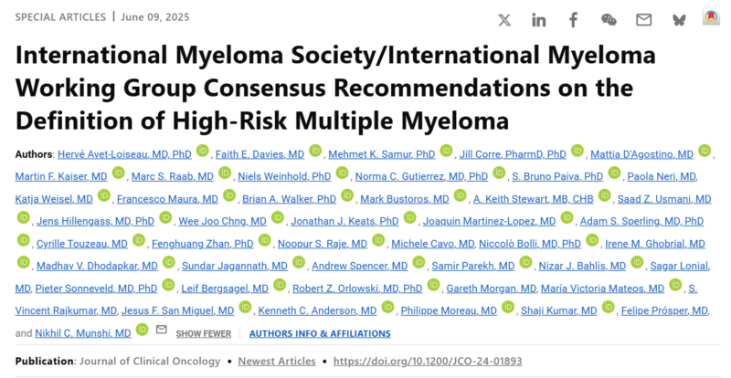 Myeloma Paper of the Day, June 10th, suggested by Robert Orlowski