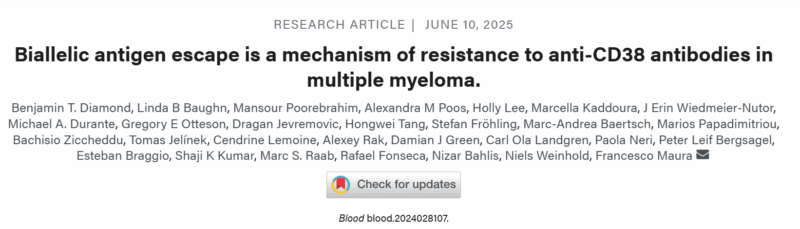 Myeloma Paper of the Day, June 11th, suggested by Robert Orlowski