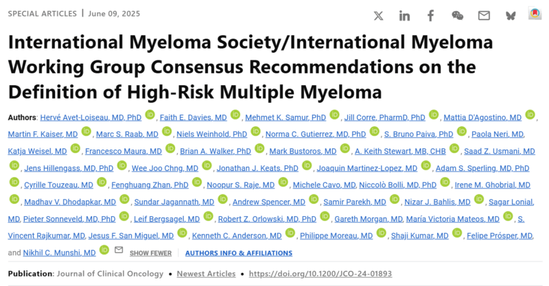 Redefining "High-Risk" Multiple Myeloma with New Genetic Insights - International Myeloma Foundation