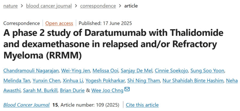 Myeloma Paper of the Day, June 18th, suggested by Robert Orlowski