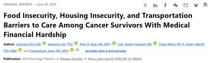 Ryan Nipp: Barriers to Care Among Cancer Survivors With Medical Financial Hardship