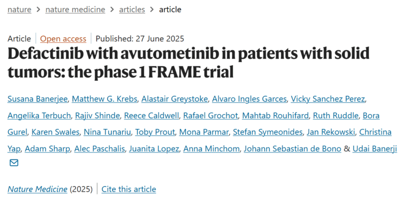 FRAME Trial Shows Avutometinib and Defactinib Could Successfully Treat Low-Grade Serous Ovarian Cancer - ICR