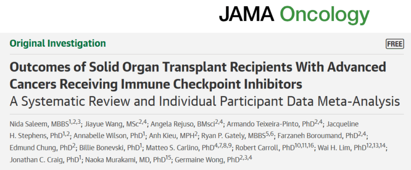Marco Donia: Checkpoint Inhibitors in Transplant Recipients - Graft Rejection and Tumor Regression