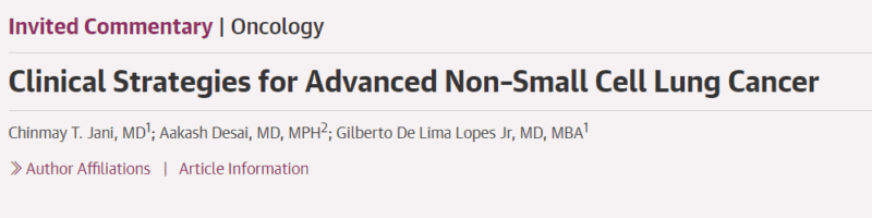 Aakash Desai: Our Commentary on Real-World Treatment Patterns After Platinum + IO in Advanced NSCLC
