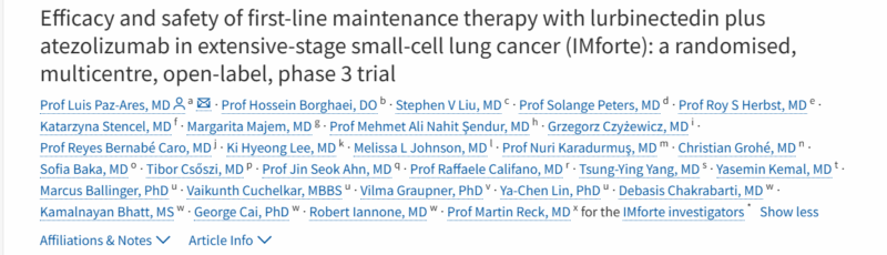 Stephen Liu: Proud to be Part of the Team Behind the Phase III IMforte trial