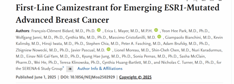Sibylle Loibl: First-Line Camizestrant for Emerging ESR1-Mutated Advanced Breast Cancer