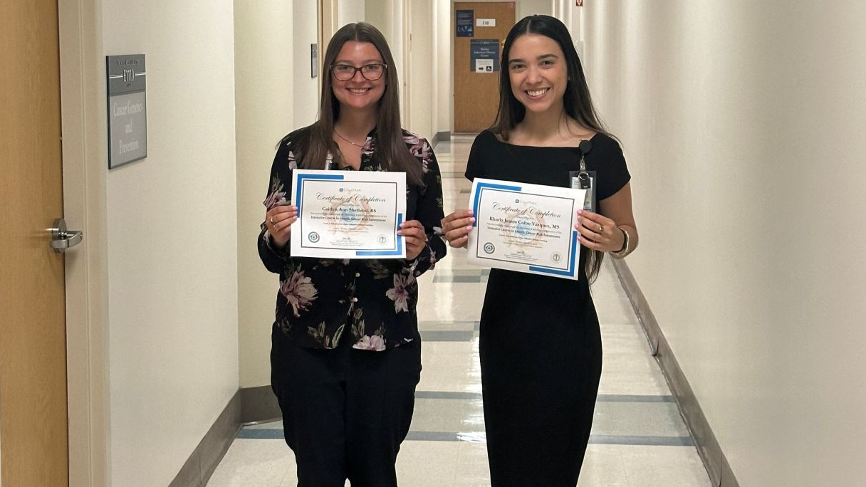 Yale Cancer Center – Caitlyn Shetland and Kharla Colon Vazquez Complete Genomic Cancer Risk Course