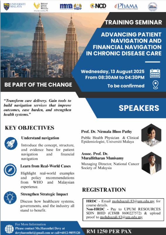 Nirmala Bhoo Pathy: Transforming Chronic Disease Care through Patient and Financial Navigation Training Seminar