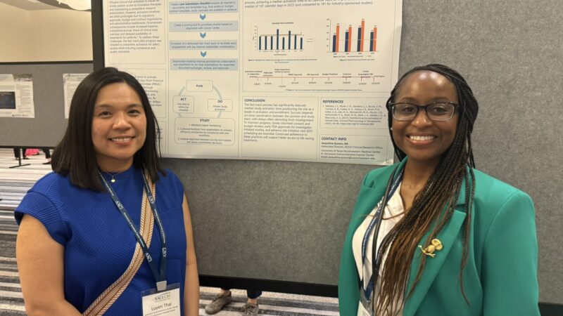 Tian Zhang: Proud to Display UTSW Simmons Cancer Center’s Clinical Trials Work at AACI CRI25